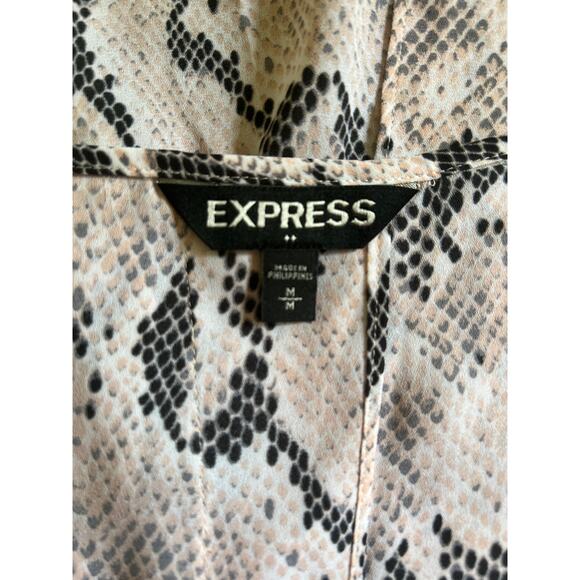 Express, Snake Print Open Back Tank Top - Size M - Picture 5 of 5